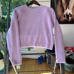 Lavender Fuzzy/Eyelash Sweater - Willow & Wind brand - Size: L